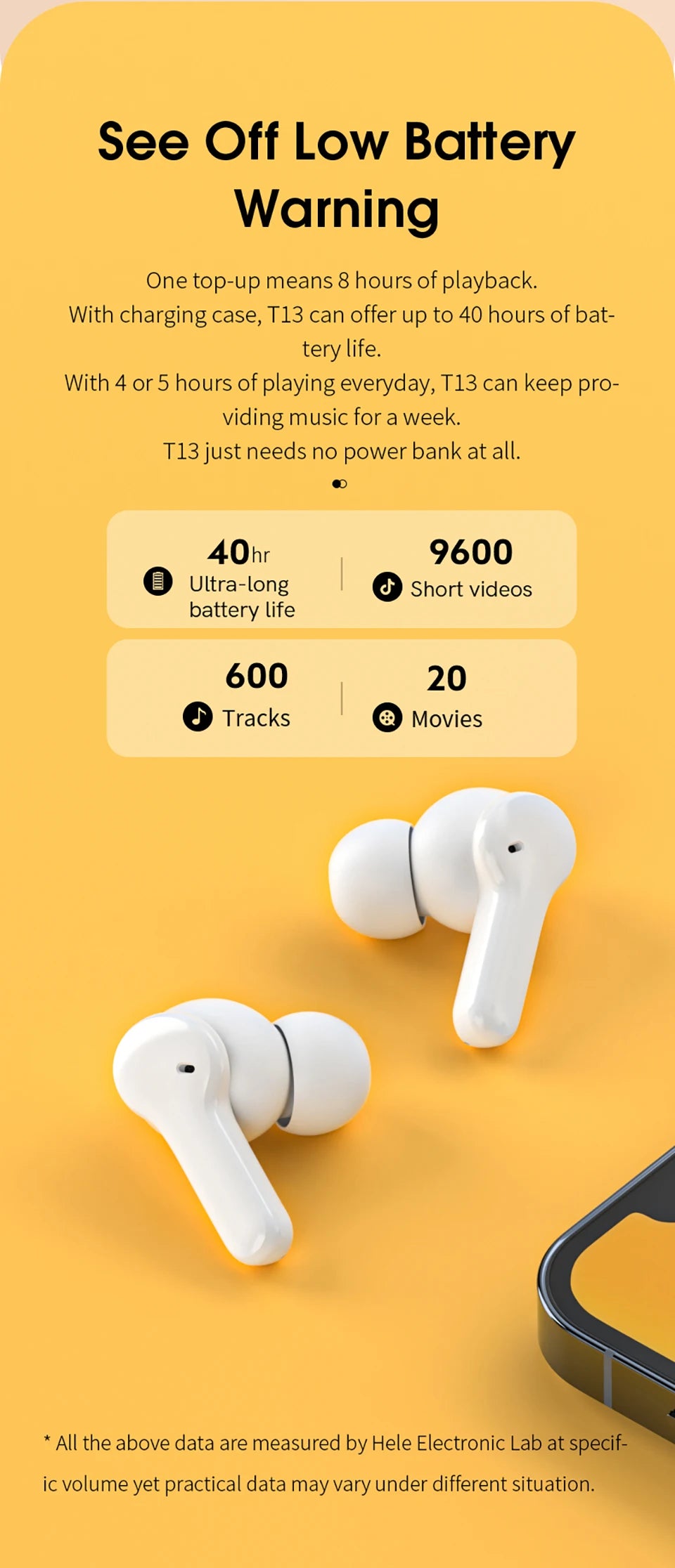 QCY T13 Bluetooth Headphone V5.1 Wireless TWS Earphone Touch Control Earbuds 4 Microphones ENC HD Call Headset Customizing APP