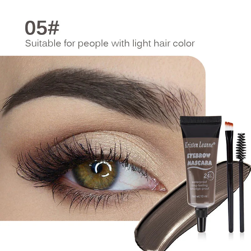 Dyeing Eye Brow Tattoo Tint Peel Off Eyebrow Eyeliner Freckles Dye Cream Waterproof Eyebrow Enhancer Gel Make Up Cosmetic Tool