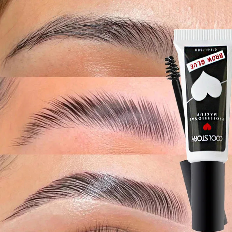 Eyebrow Shaping Gel Transparent Waterproof Eyebrow Shaping Gel Natural Long Lasting 3D Eyebrow Enhancers
