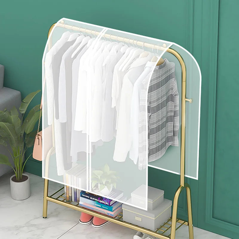 Waterproof Dustproof Thickened Clothing Covers Peva Clothes Dust Storage Bag Clear Protector Opening Hanging Garment Rack Items