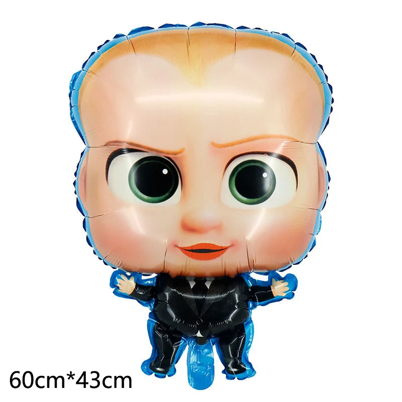 Bossed Baby Latex Balloons BOSSED Theme Foil Ballons Happy Birthday Banner Party Supplies Decoration Cake Topper Kid Boys Toy