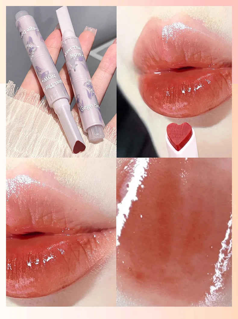 Gege bear Huayumi Lipstick Moisturizing Mirror Glitter Jelly Love Lipstick lipstick Pen