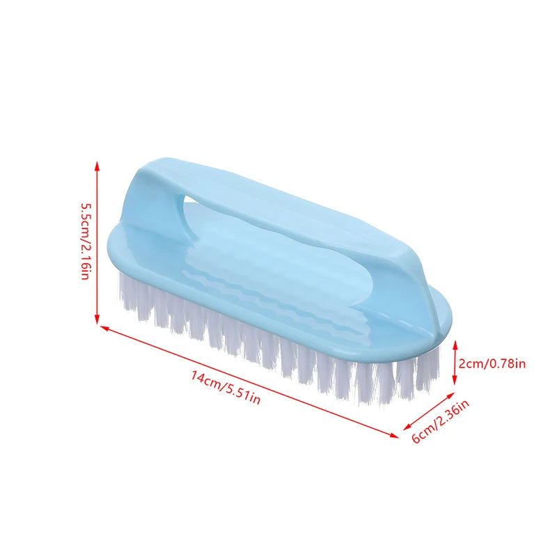 1PC Scrubbing Brush Hard Bristled Laundry Clothes Shoes Scrubbing Brush Portable Plastic Hand Cleaning Brush Kitchen Bathroom