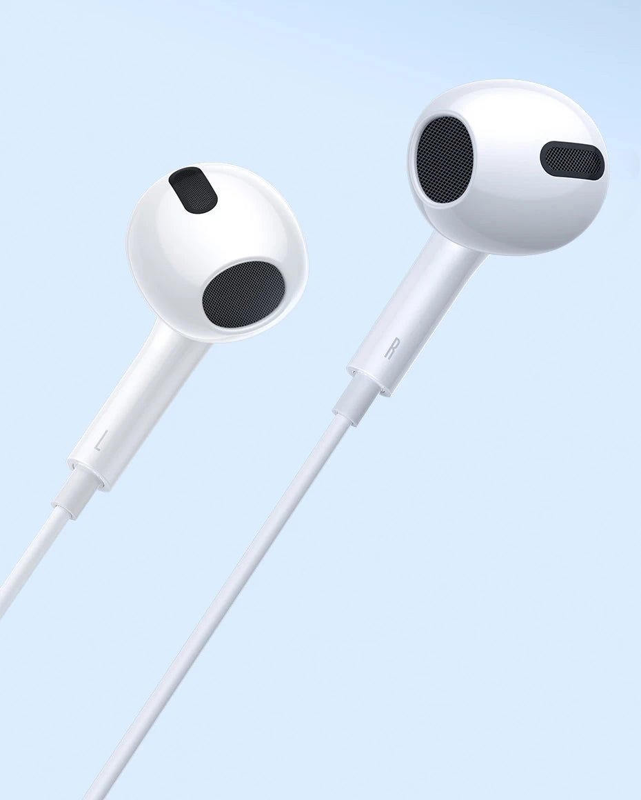 Baseus H17 3.5mm Wired Earphone with Microphone Wire-controlled in-ear Headphone For Music Sport In Ear Monitor Earbud Headset