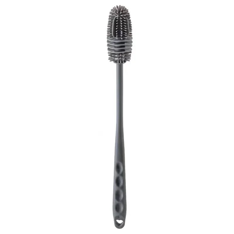Silicone Milk Bottle Brush Cup Scrubber Glass Cleaner Kitchen Cleaning Tool Long Handle Drink Bottle Glass Cup Cleaning Brush