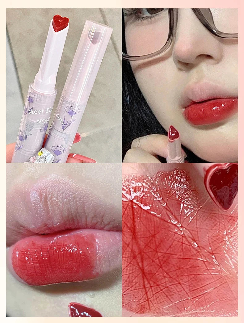 Gege bear Huayumi Lipstick Moisturizing Mirror Glitter Jelly Love Lipstick lipstick Pen