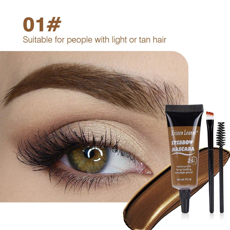 Dyeing Eye Brow Tattoo Tint Peel Off Eyebrow Eyeliner Freckles Dye Cream Waterproof Eyebrow Enhancer Gel Make Up Cosmetic Tool