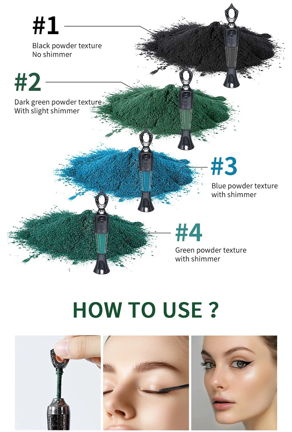 Kohl Powder Eye Liner Powder Eyeliner Long-Lasting Eyeliner Arabic Eyeliner Powder Handmade Natural Eyeliner in Powder Makeup