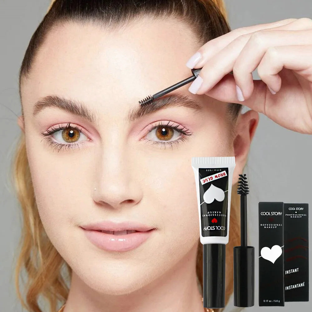 Eyebrow Shaping Gel Transparent Waterproof Eyebrow Shaping Gel Natural Long Lasting 3D Eyebrow Enhancers