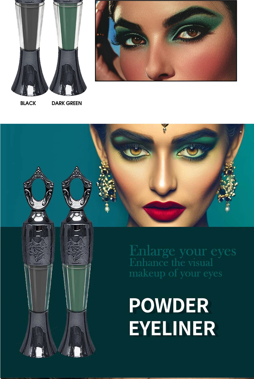 Kohl Powder Eye Liner Powder Eyeliner Long-Lasting Eyeliner Arabic Eyeliner Powder Handmade Natural Eyeliner in Powder Makeup