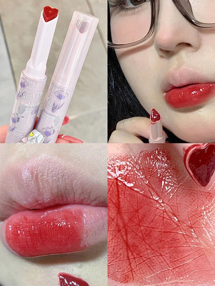 Gege bear Huayumi Lipstick Moisturizing Mirror Glitter Jelly Love Lipstick lipstick Pen