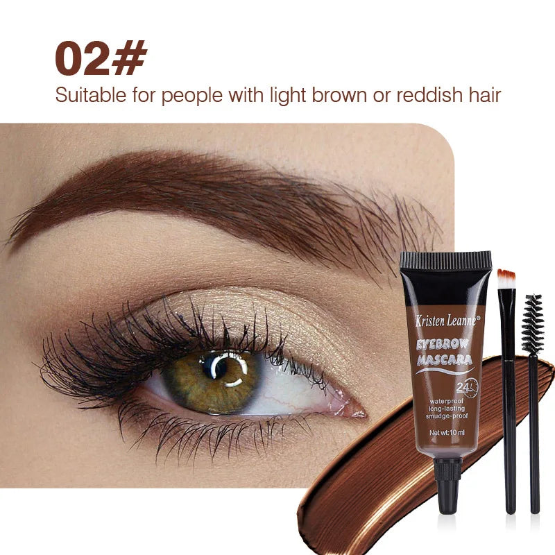 Dyeing Eye Brow Tattoo Tint Peel Off Eyebrow Eyeliner Freckles Dye Cream Waterproof Eyebrow Enhancer Gel Make Up Cosmetic Tool