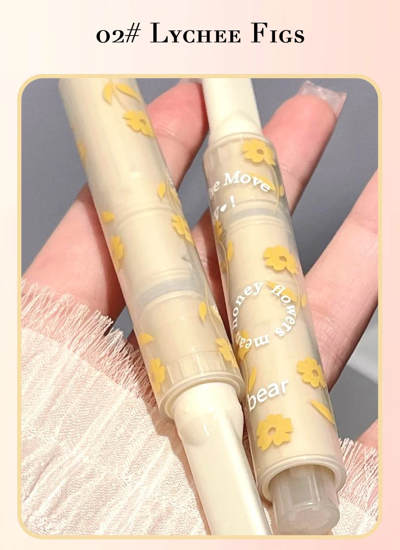Gege bear Huayumi Lipstick Moisturizing Mirror Glitter Jelly Love Lipstick lipstick Pen