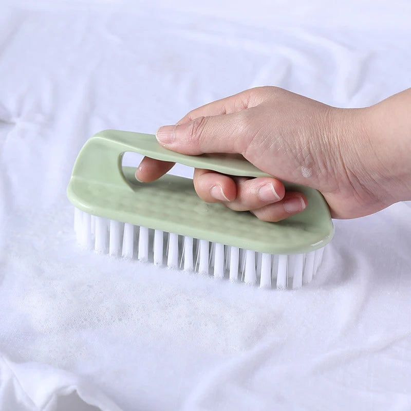 1PC Scrubbing Brush Hard Bristled Laundry Clothes Shoes Scrubbing Brush Portable Plastic Hand Cleaning Brush Kitchen Bathroom