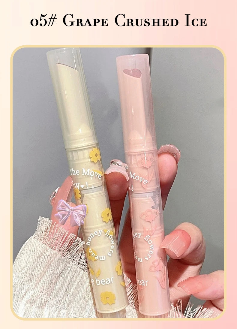 Gege bear Huayumi Lipstick Moisturizing Mirror Glitter Jelly Love Lipstick lipstick Pen