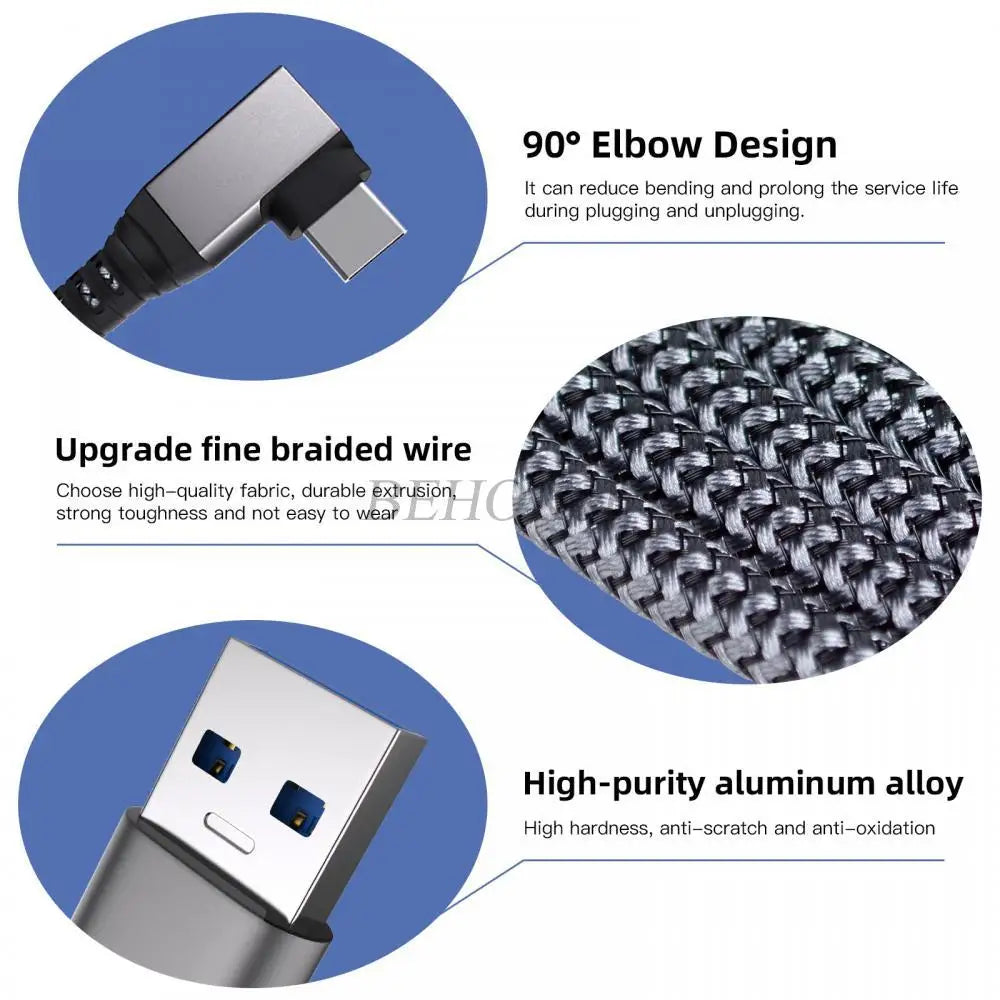 VR Link Cable 5M/6M/7M Cable Charging Line USB 3.0 Transfer Cable Pico 3 Type-C Adapter For Oculus Quest 3/2 VR Accessories