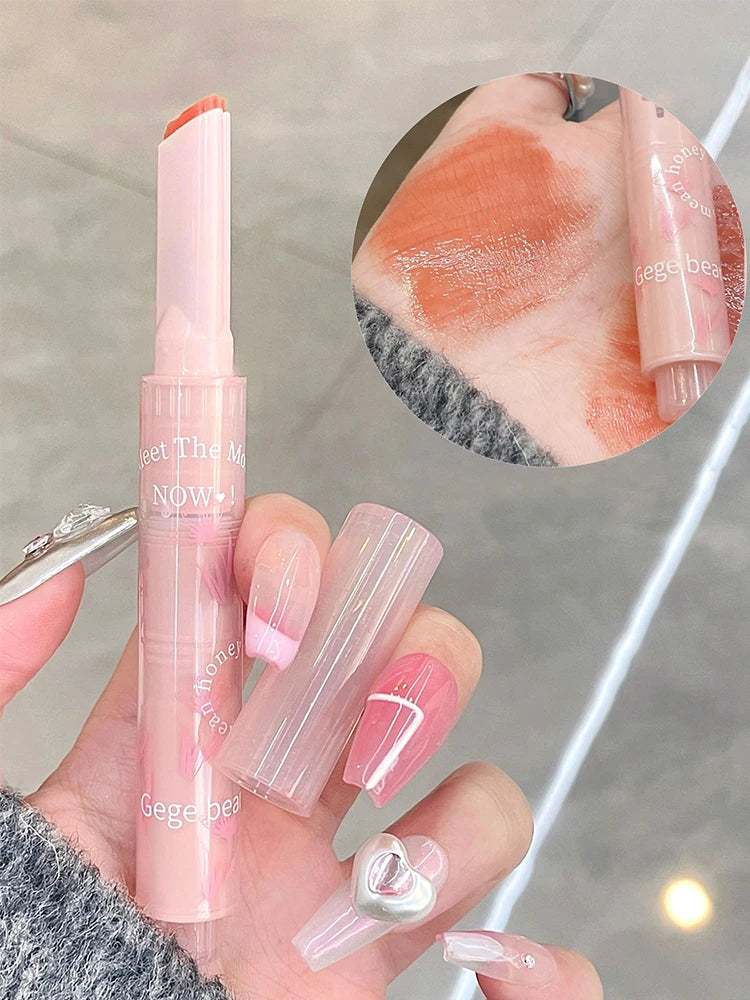 Gege bear Huayumi Lipstick Moisturizing Mirror Glitter Jelly Love Lipstick lipstick Pen