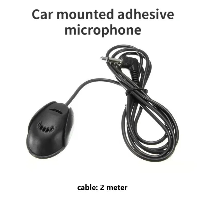 Car Audio Microphone 3.5mm Clip Jack Plug Mic Stereo Mini Wired External Microphone For Auto DVD Radio 2/3m Long Professionals