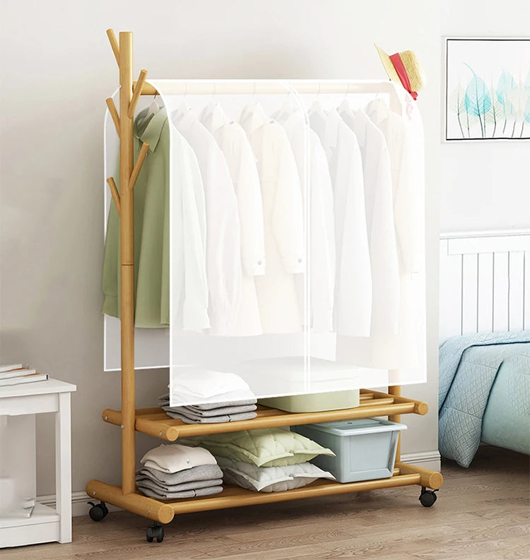 Waterproof Dustproof Thickened Clothing Covers Peva Clothes Dust Storage Bag Clear Protector Opening Hanging Garment Rack Items