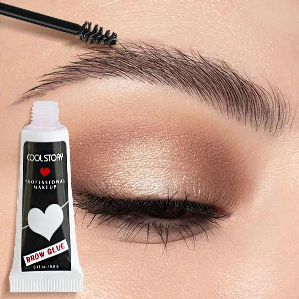 Eyebrow Shaping Gel Transparent Waterproof Eyebrow Shaping Gel Natural Long Lasting 3D Eyebrow Enhancers