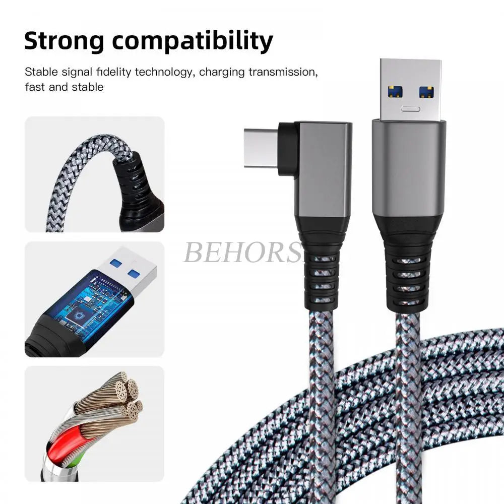 VR Link Cable 5M/6M/7M Cable Charging Line USB 3.0 Transfer Cable Pico 3 Type-C Adapter For Oculus Quest 3/2 VR Accessories