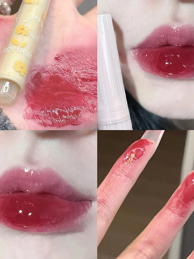 Gege bear Huayumi Lipstick Moisturizing Mirror Glitter Jelly Love Lipstick lipstick Pen