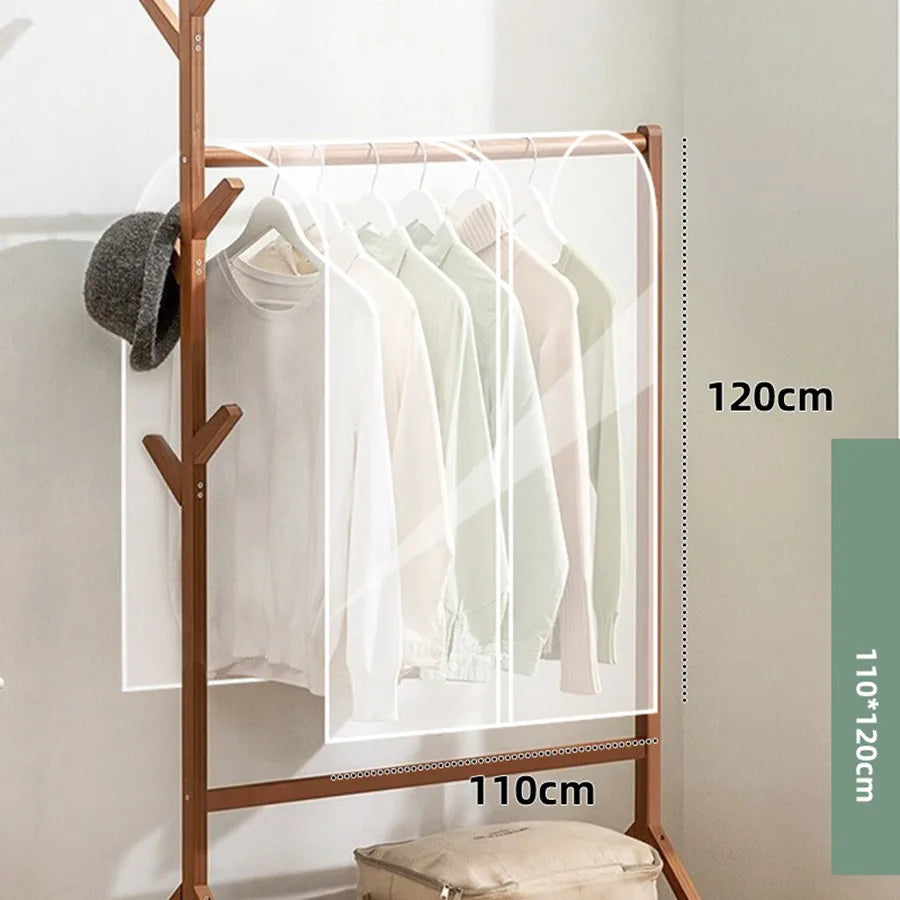 Waterproof Dustproof Thickened Clothing Covers Peva Clothes Dust Storage Bag Clear Protector Opening Hanging Garment Rack Items