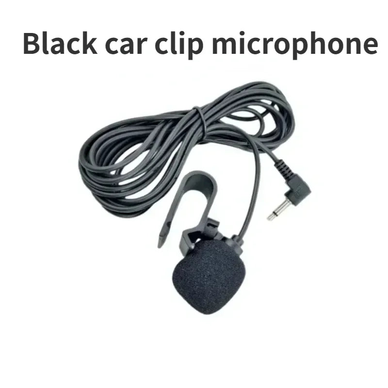 Car Audio Microphone 3.5mm Clip Jack Plug Mic Stereo Mini Wired External Microphone For Auto DVD Radio 2/3m Long Professionals