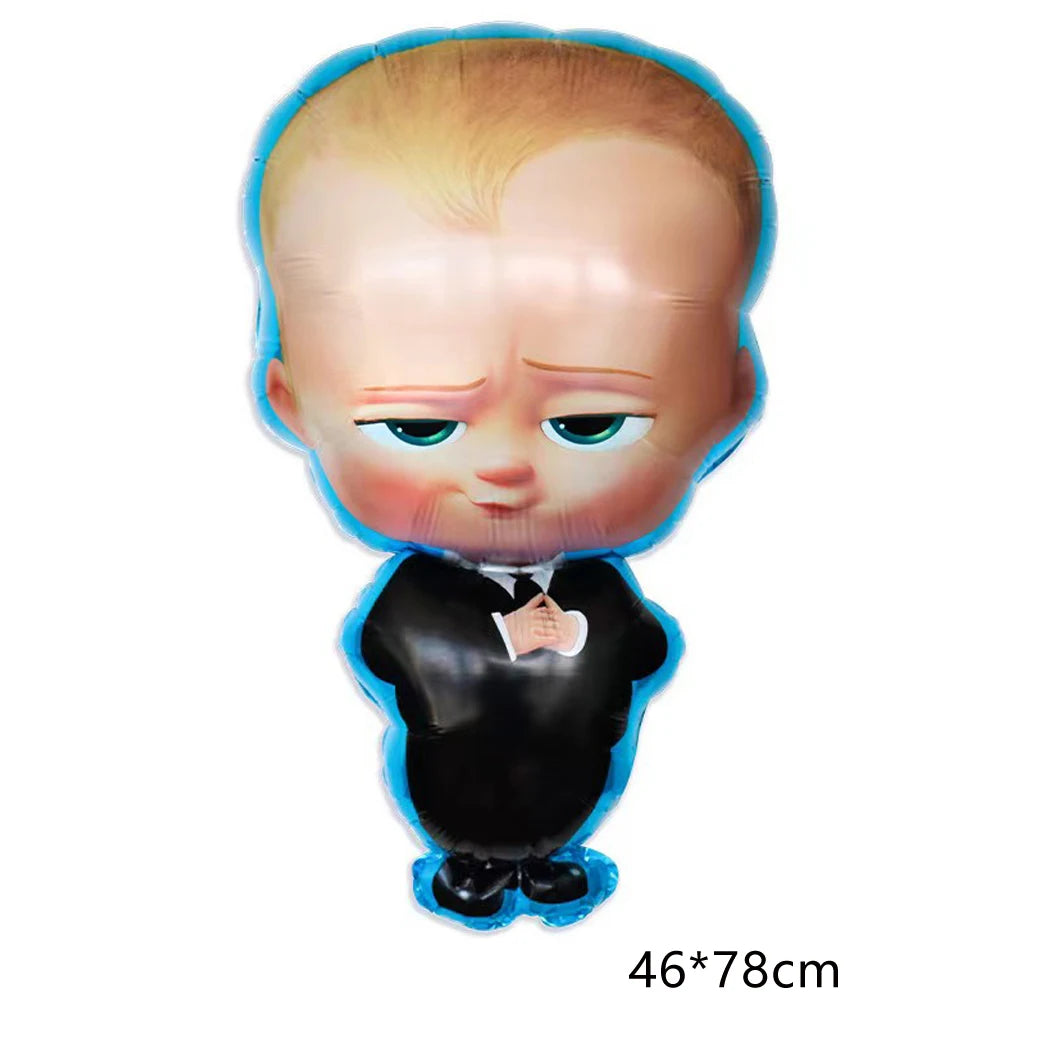 Bossed Baby Latex Balloons BOSSED Theme Foil Ballons Happy Birthday Banner Party Supplies Decoration Cake Topper Kid Boys Toy