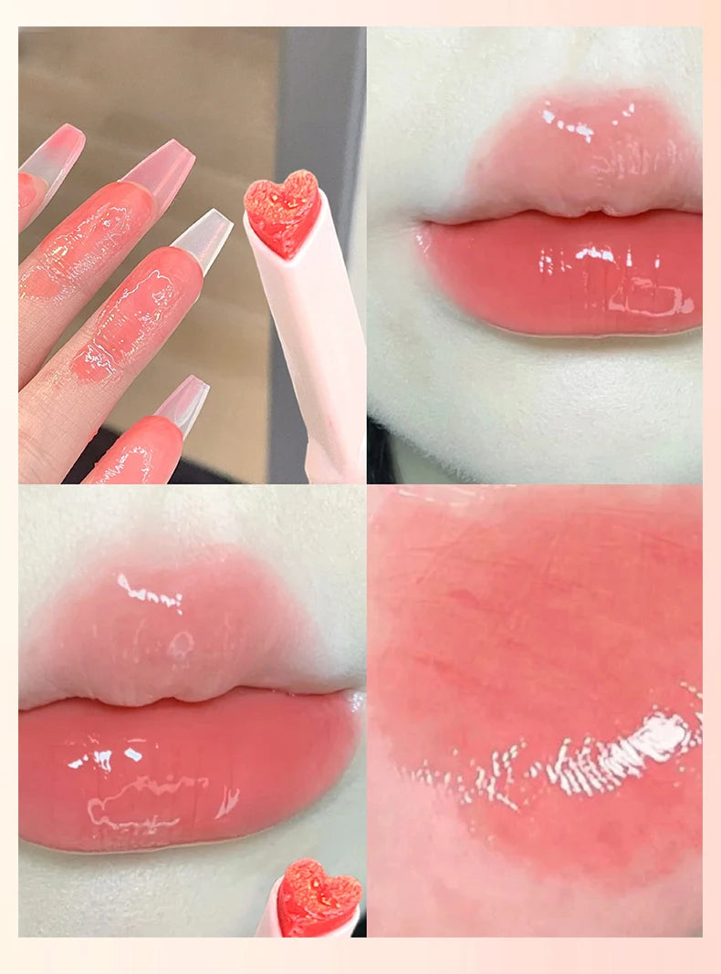 Gege bear Huayumi Lipstick Moisturizing Mirror Glitter Jelly Love Lipstick lipstick Pen