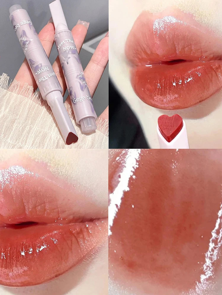 Gege bear Huayumi Lipstick Moisturizing Mirror Glitter Jelly Love Lipstick lipstick Pen