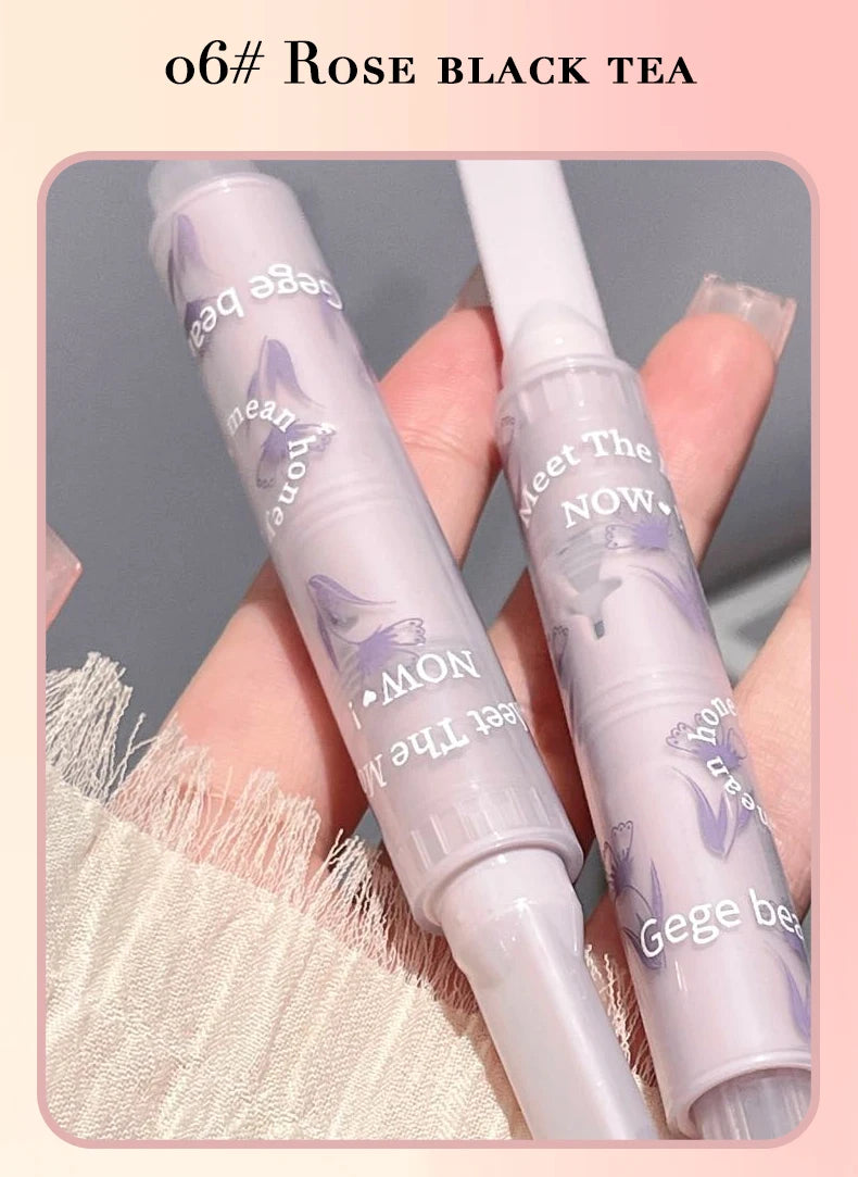 Gege bear Huayumi Lipstick Moisturizing Mirror Glitter Jelly Love Lipstick lipstick Pen