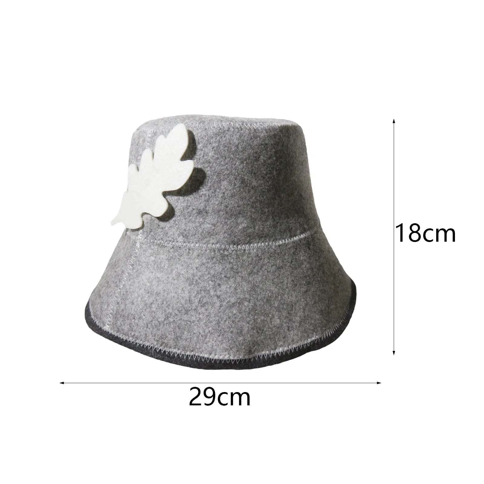 Sauna Felt Cap Bath Hat Sauna Hat Diameter 15.5cm Durable Good Water Absorption Hand Wash Recommended Portable for Men Women
