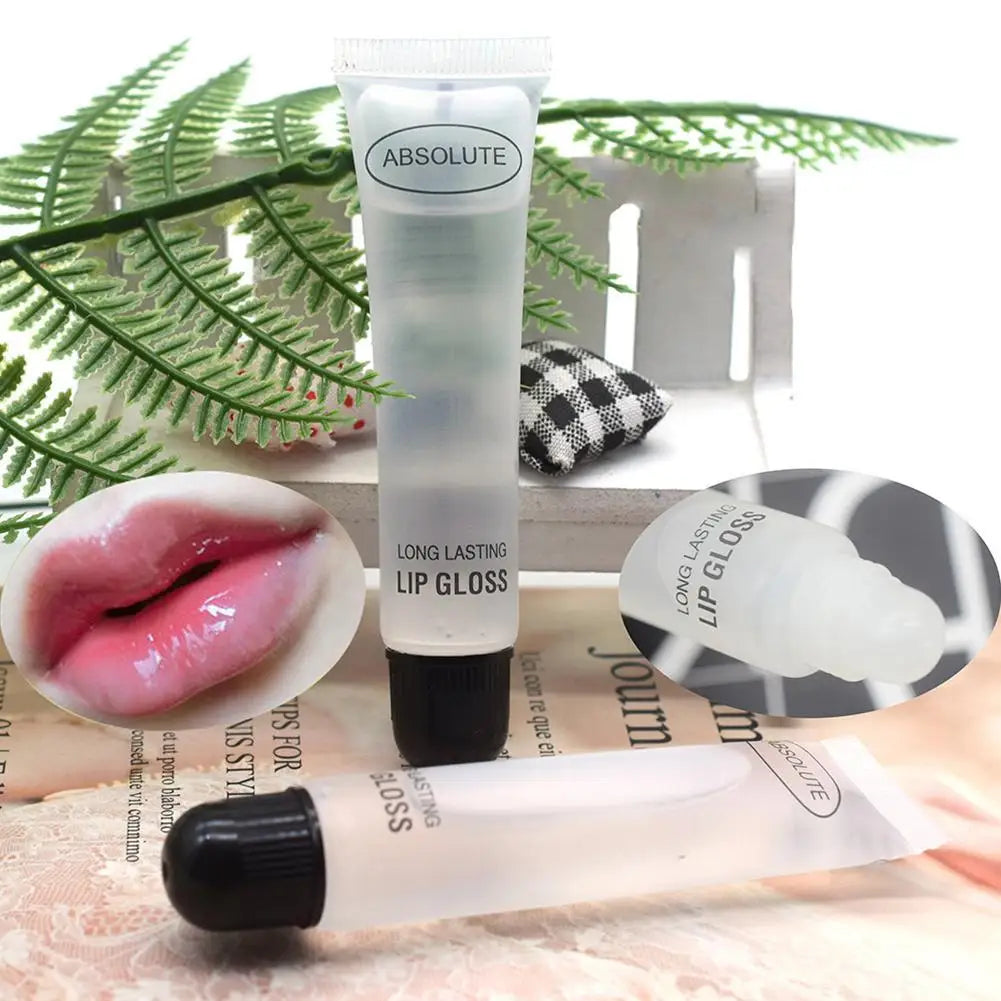 5pcs/lot Lip Gloss Moisturizer Plumper Long Lasting Sexy Lips Pump Transparent Volume Lip Clear Lipgloss Base Clear Lip Gloss